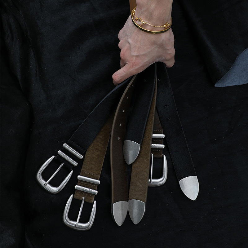 Classic Leather Buckle Belt