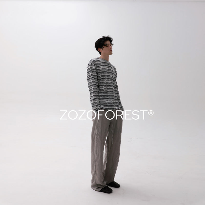 Textured Stripe Overshirt