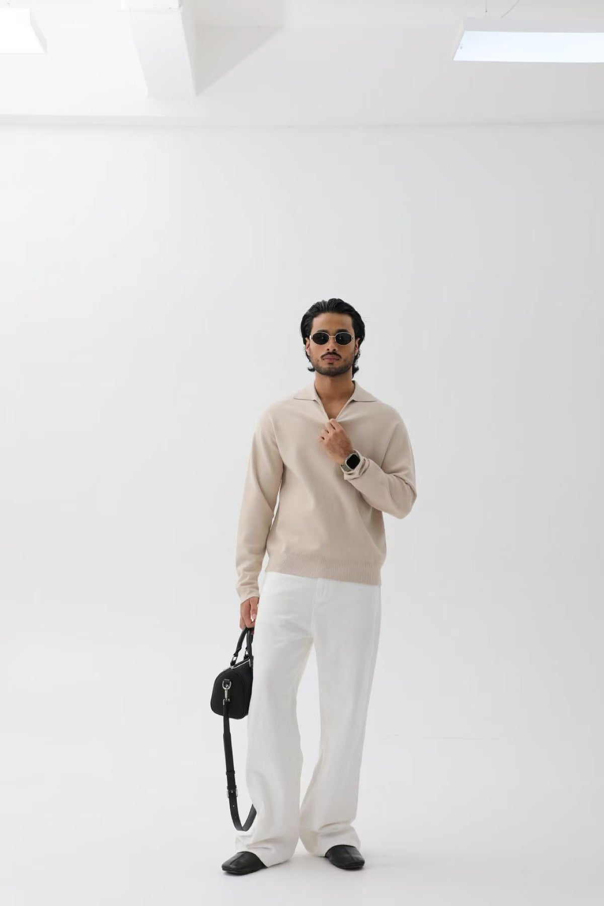 White Knight Straight-Leg Jeans