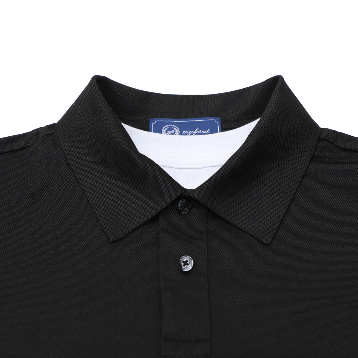 Layered Acetate-Silk Polo