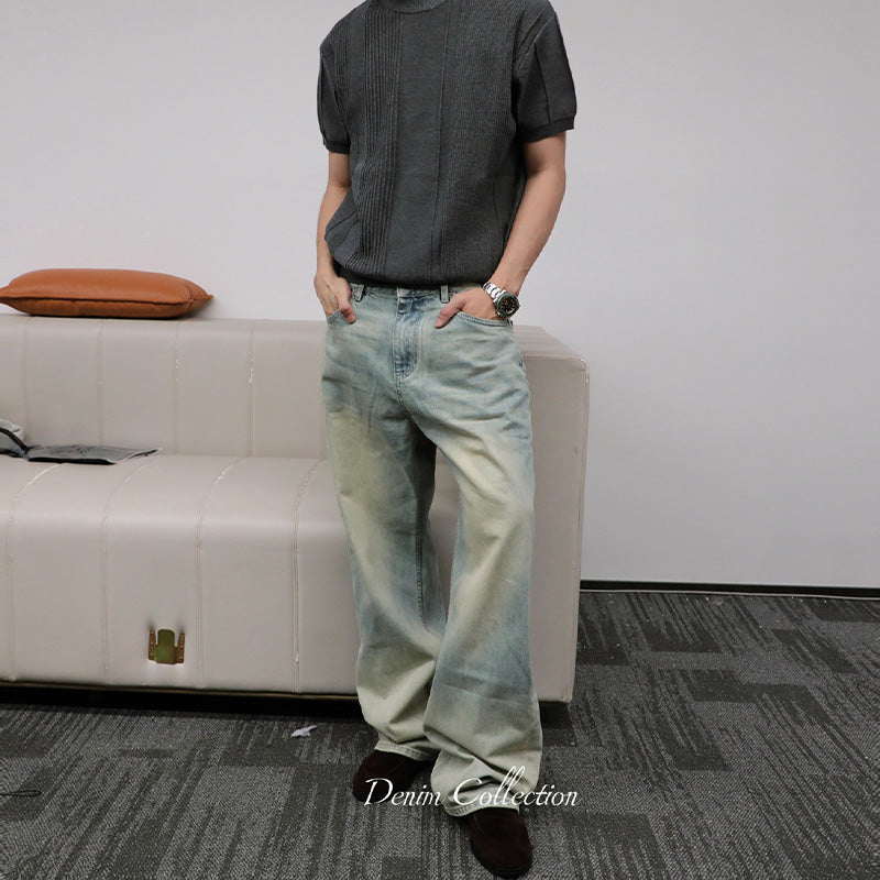 Cream Nevada Washed Jeans