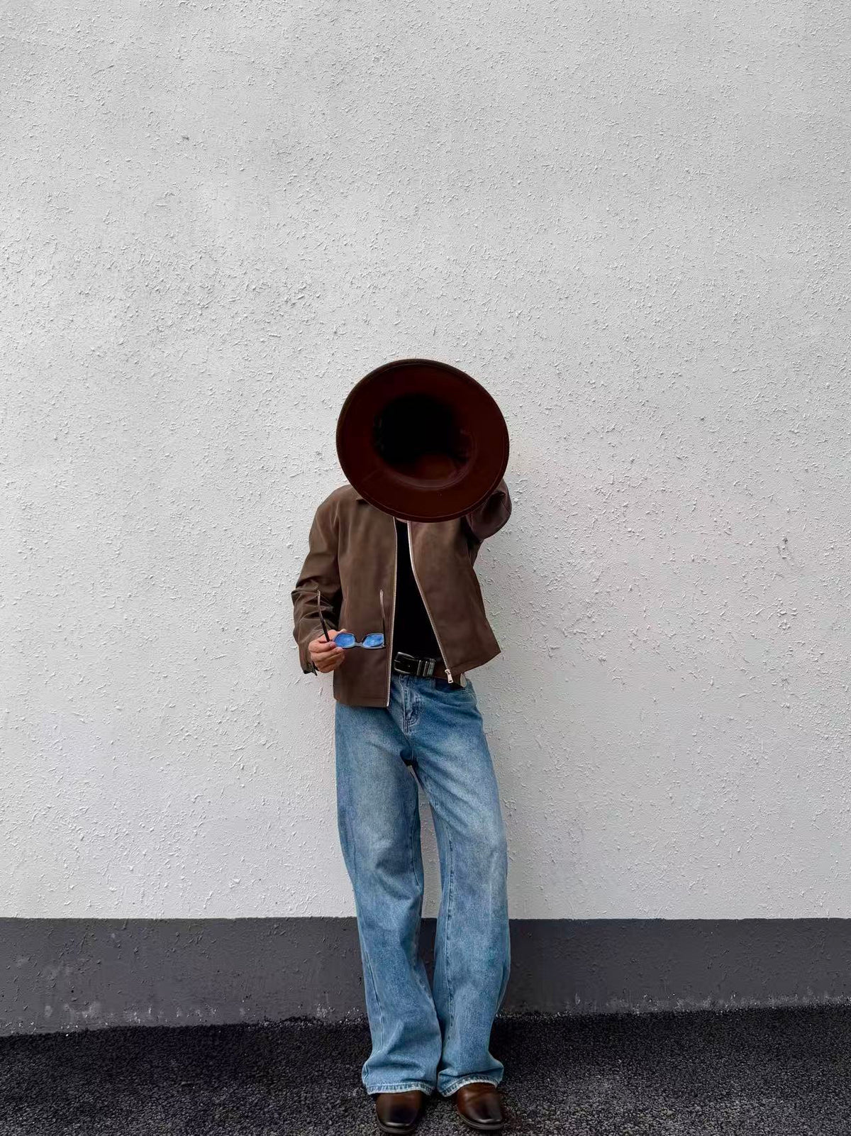 Contrast Pocket Flare Jeans