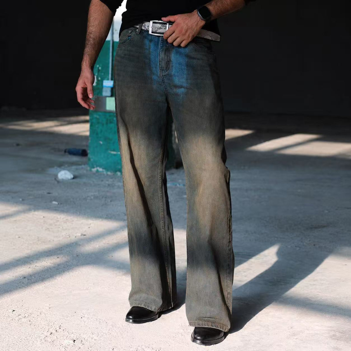 Oil Wash Vintage Jeans