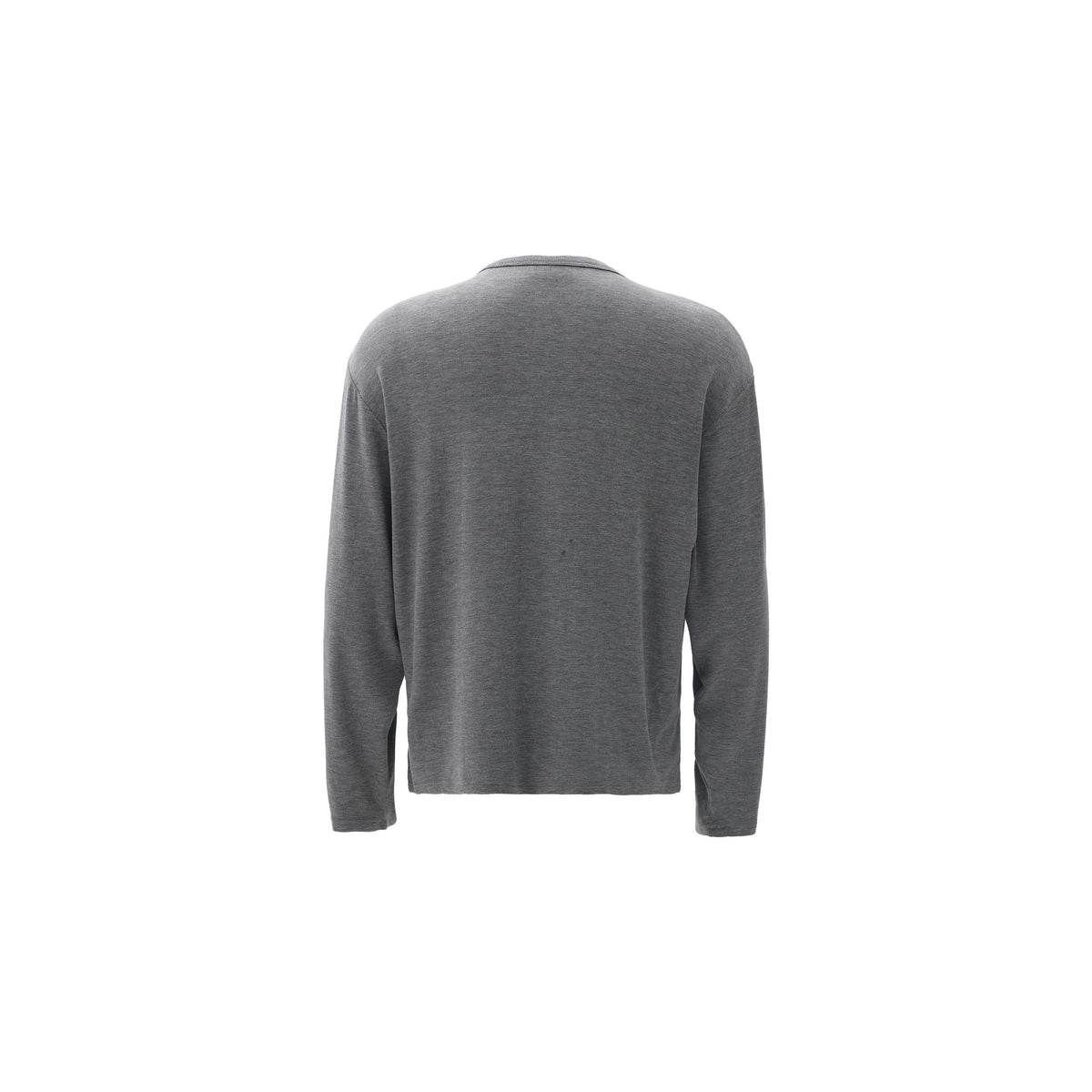Draped Henley Sweatshirt