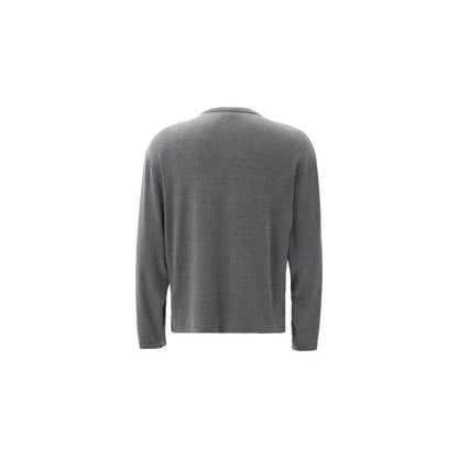 Draped Henley Sweatshirt
