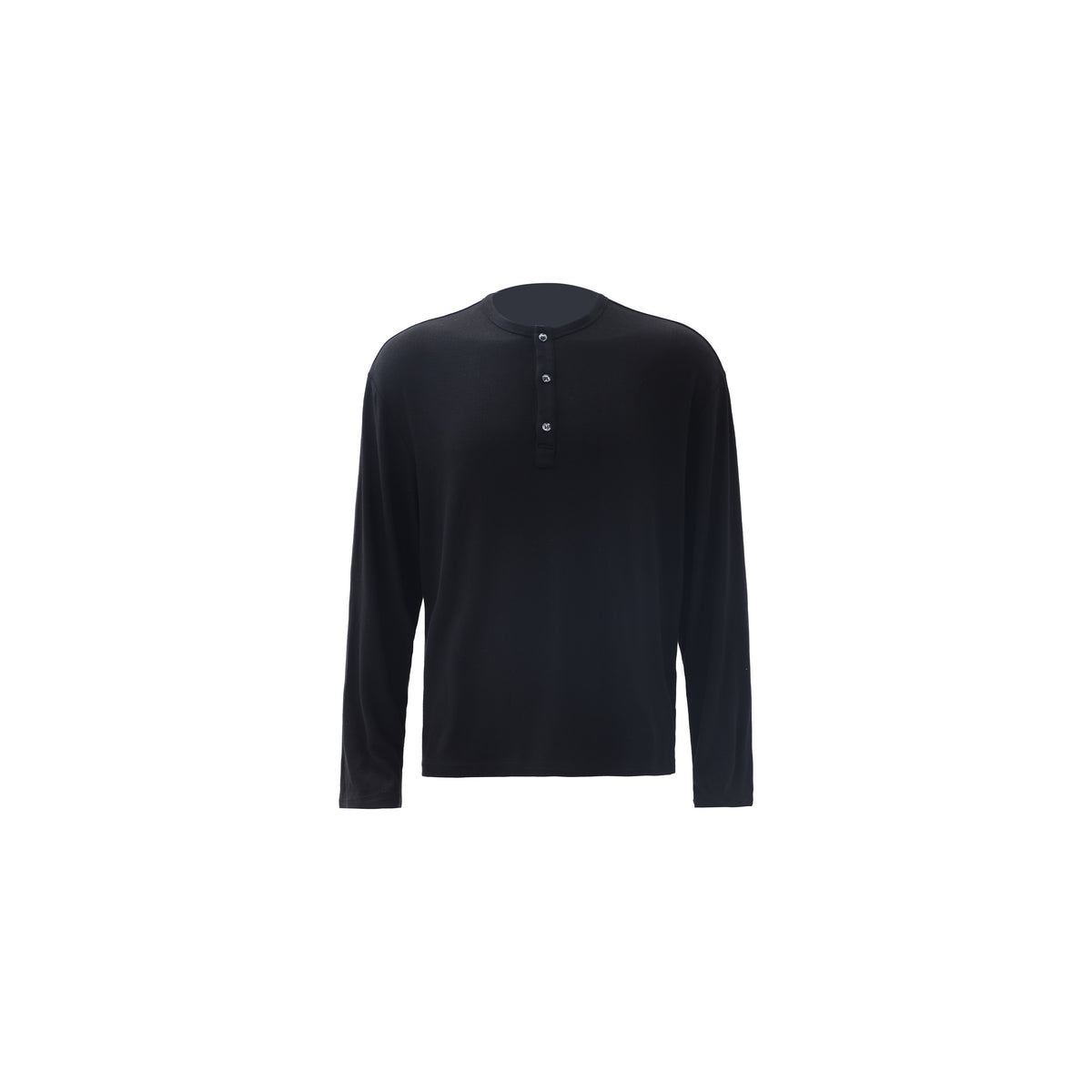 Draped Henley Sweatshirt
