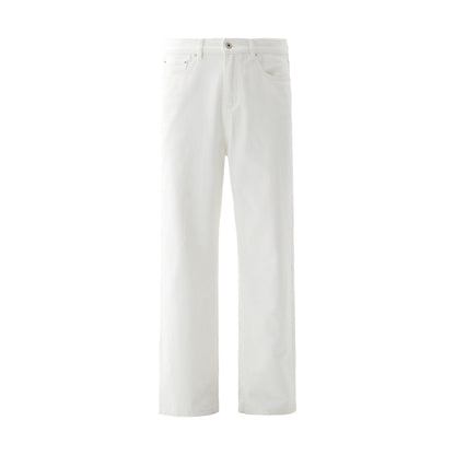 White Knight Straight-Leg Jeans