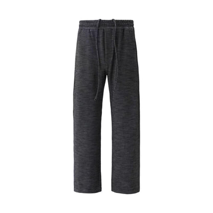 Textured Heather Pleat Track Pants