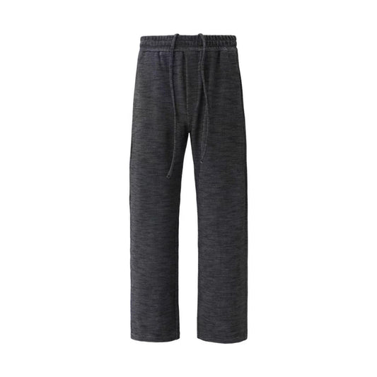 Textured Heather Pleat Track Pants
