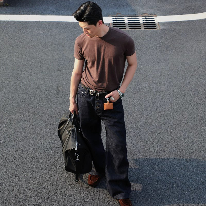 Five-Button Rigid Raw Denim