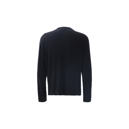 Draped Henley Sweatshirt