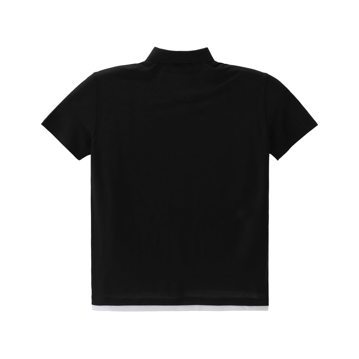 Layered Acetate-Silk Polo
