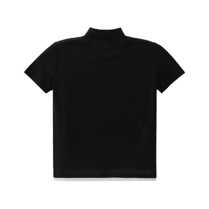 Layered Acetate-Silk Polo