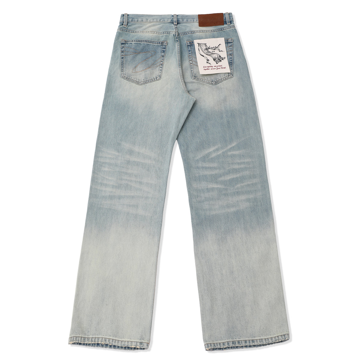 Cream Nevada Washed Jeans