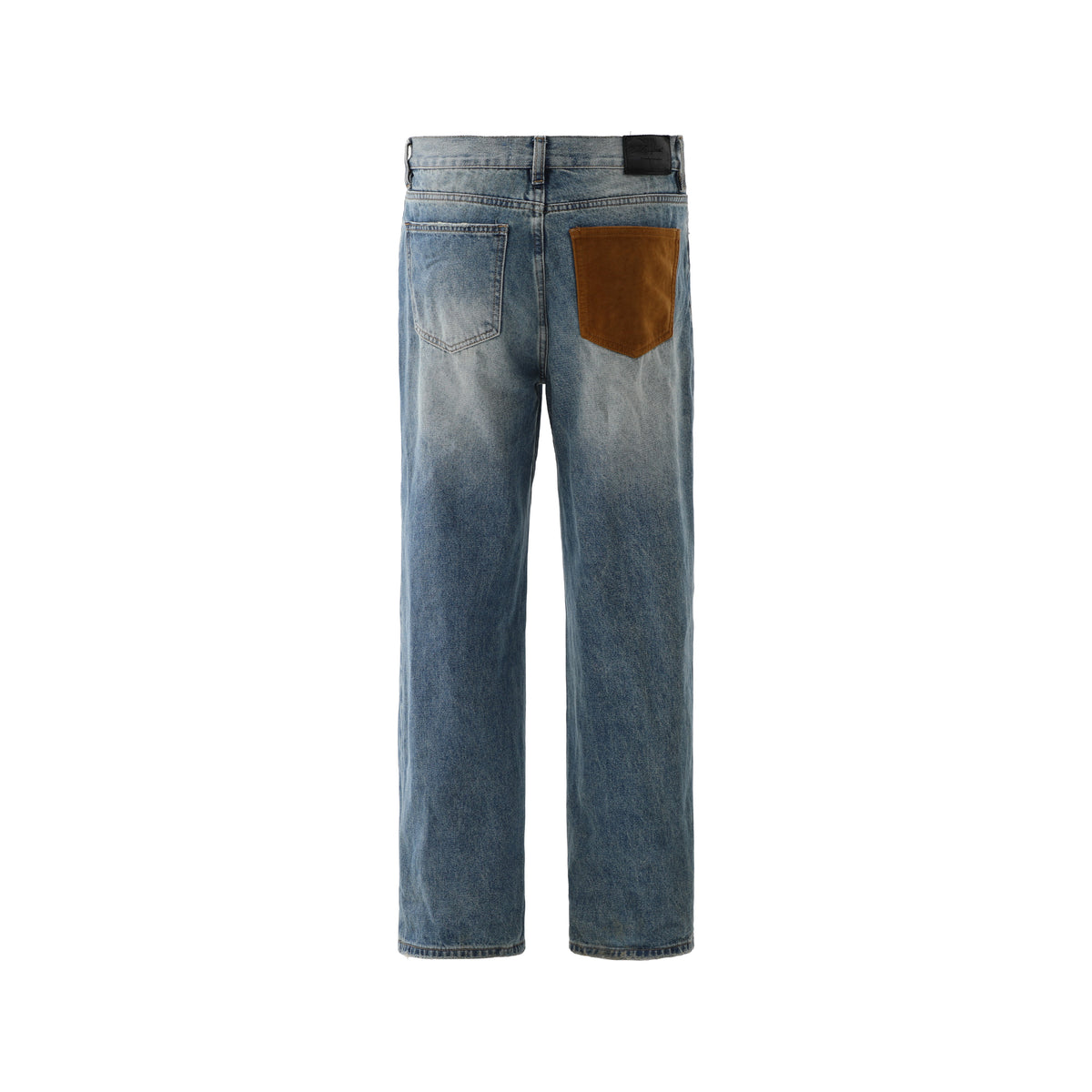Contrast Pocket Flare Jeans