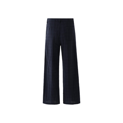 Shadow Check Relaxed Trousers