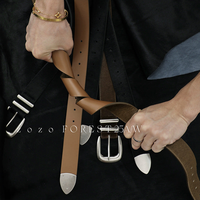 Classic Leather Buckle Belt