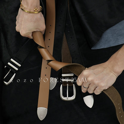 Classic Leather Buckle Belt