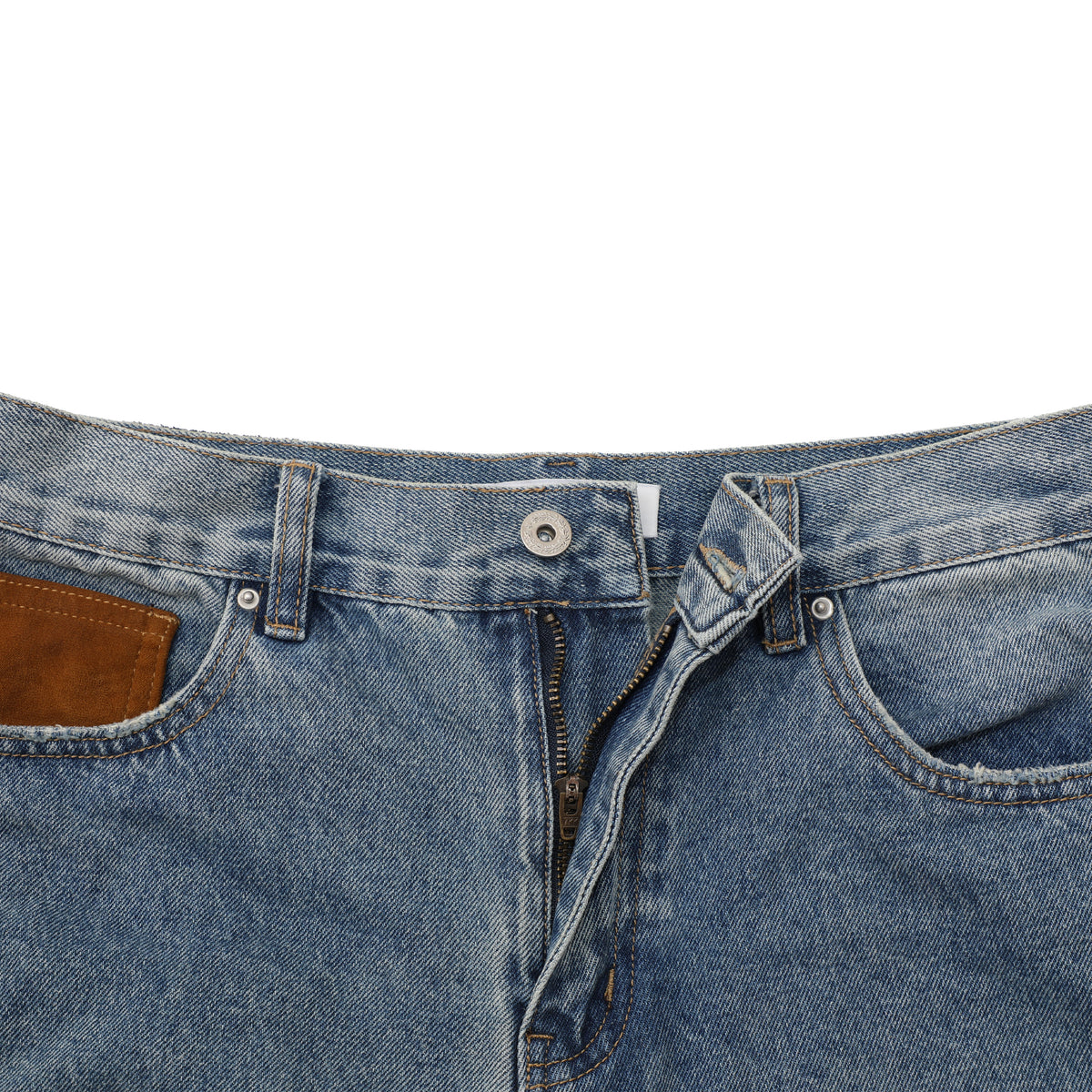 Contrast Pocket Flare Jeans