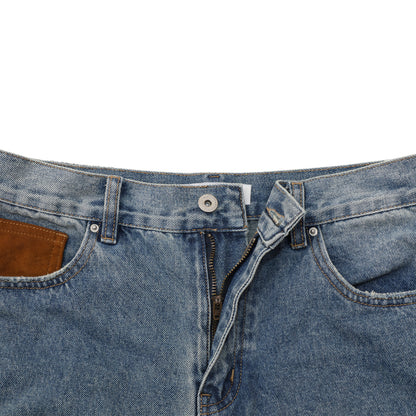 Contrast Pocket Flare Jeans