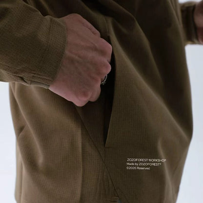Perforated Airflow Outdoor Jacket