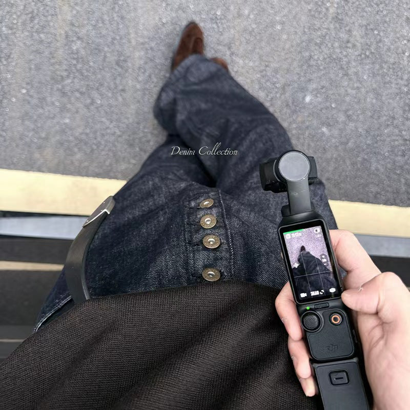 Five-Button Rigid Raw Denim