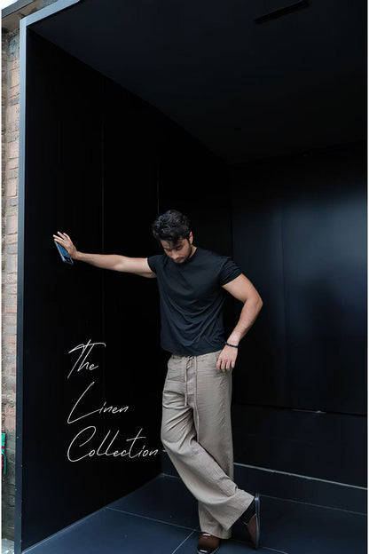 Linen Lyocell Relaxed Trousers