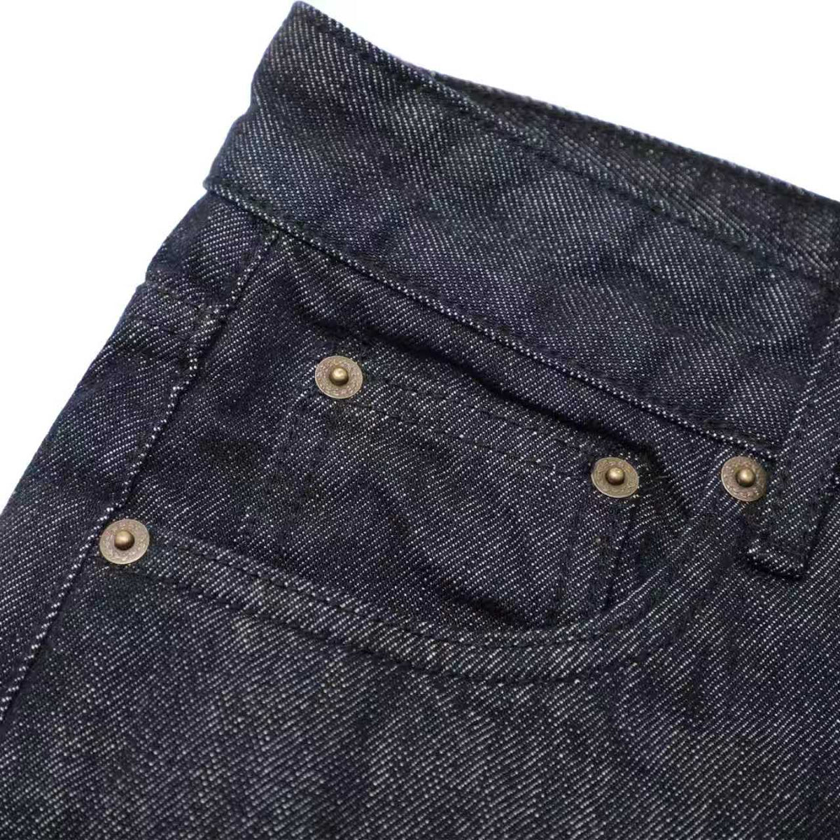Five-Button Rigid Raw Denim