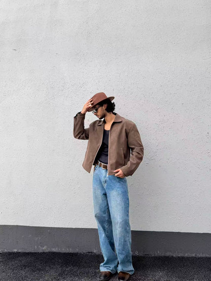 Contrast Pocket Flare Jeans