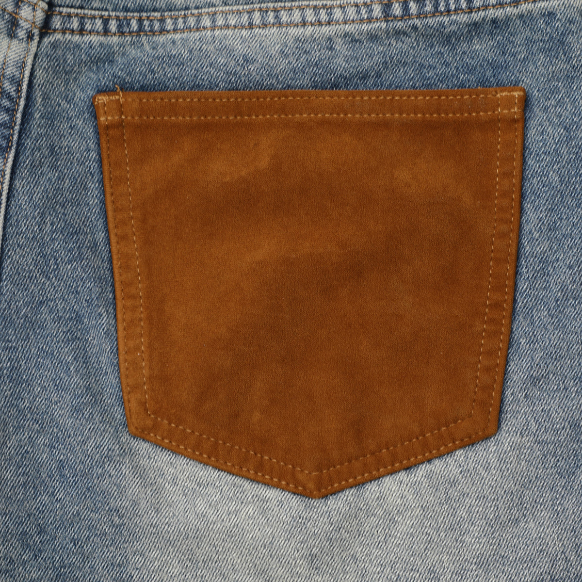 Contrast Pocket Flare Jeans