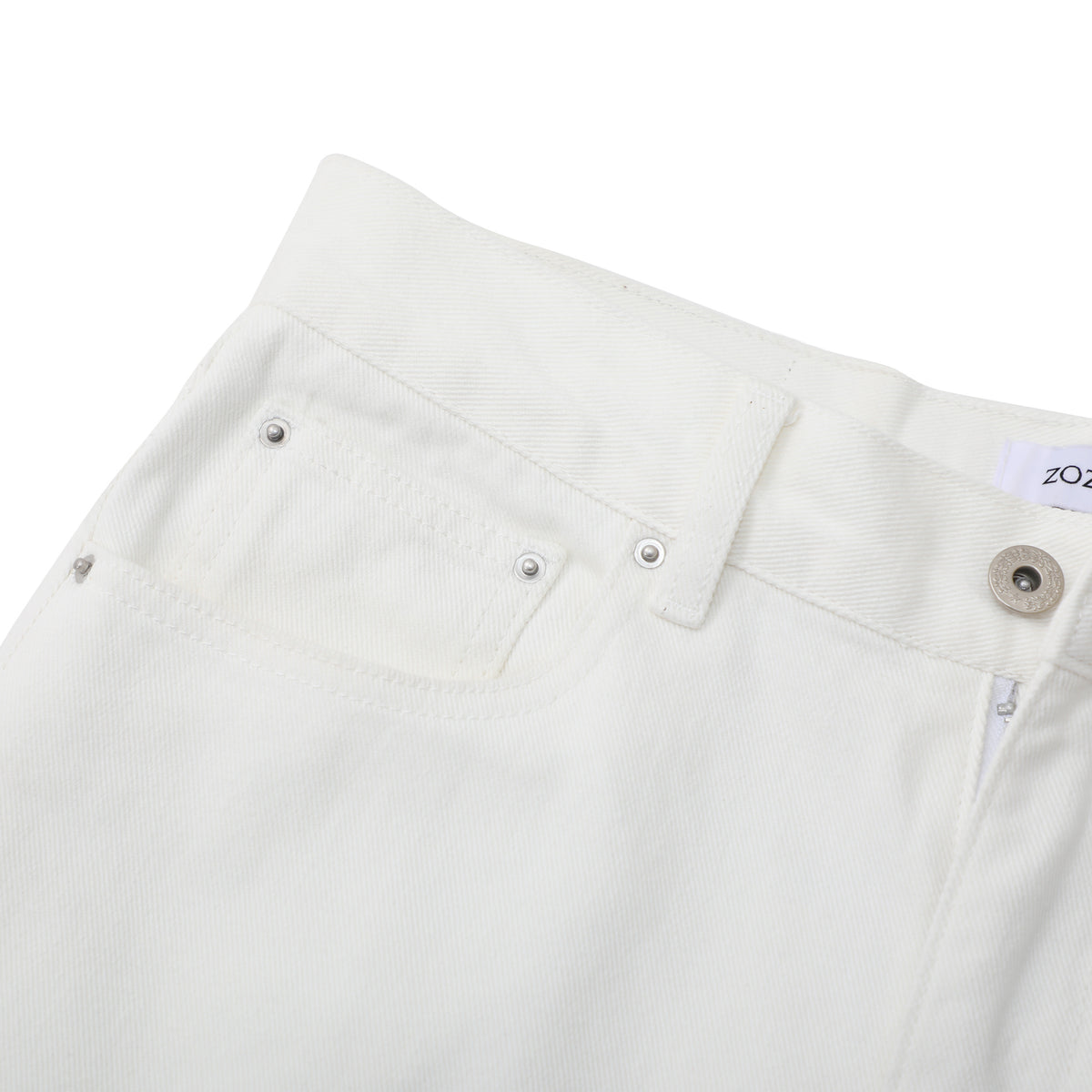 White Knight Straight-Leg Jeans