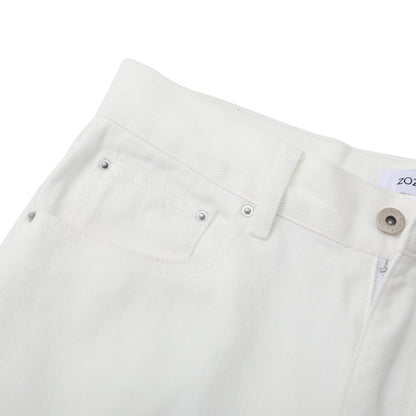 White Knight Straight-Leg Jeans