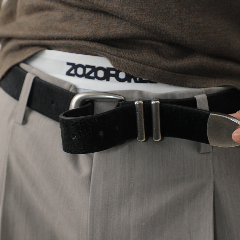 Classic Leather Buckle Belt