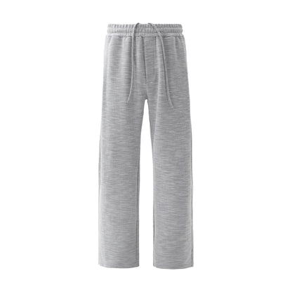 Textured Heather Pleat Track Pants