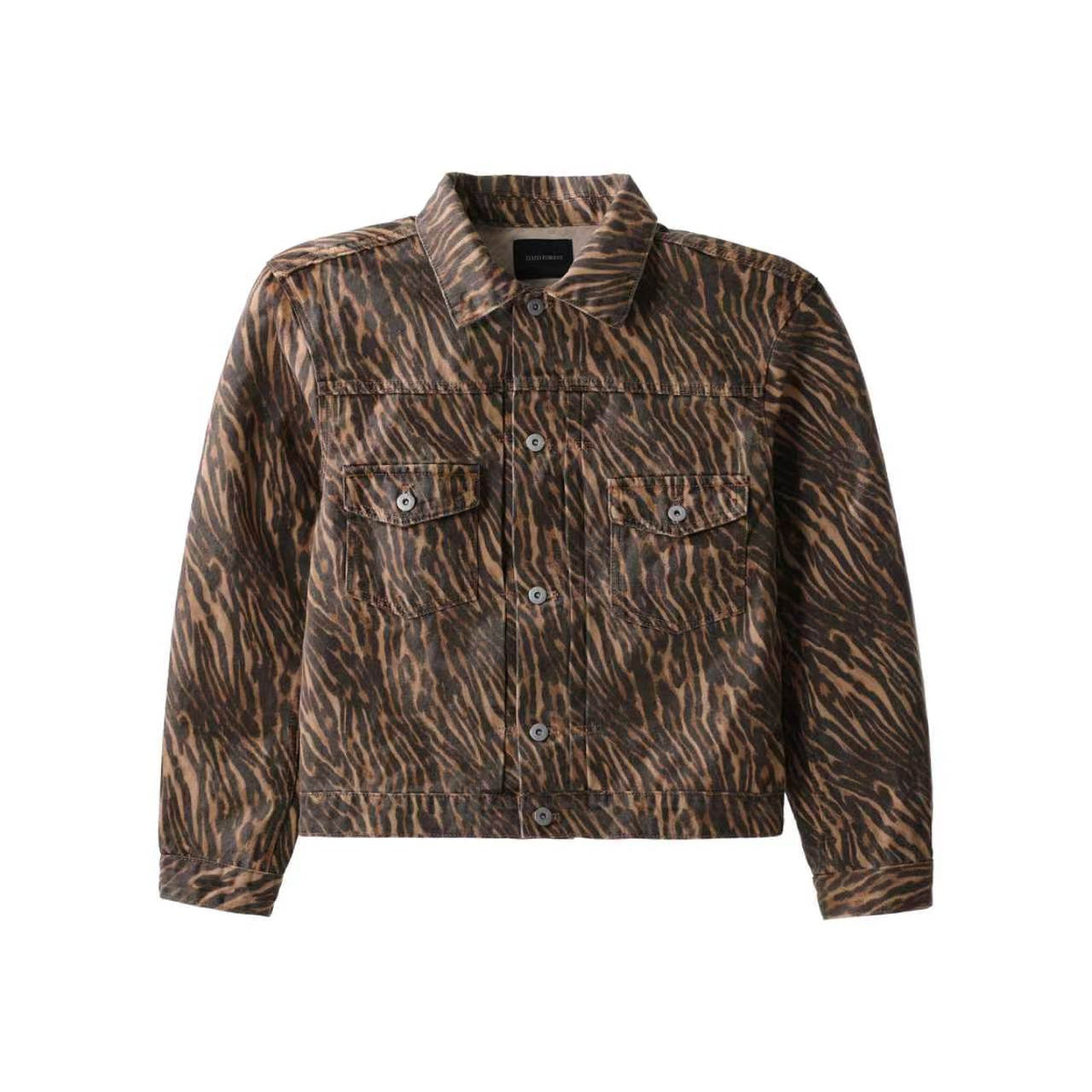 Beast Print Denim Trucker Jacket
