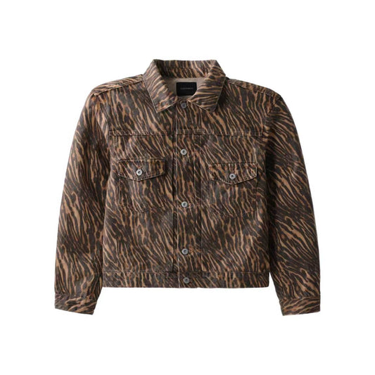 Beast Print Denim Trucker Jacket