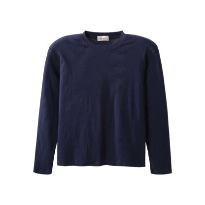 Textured Rib Long Sleeve Tee