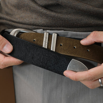 Classic Leather Buckle Belt