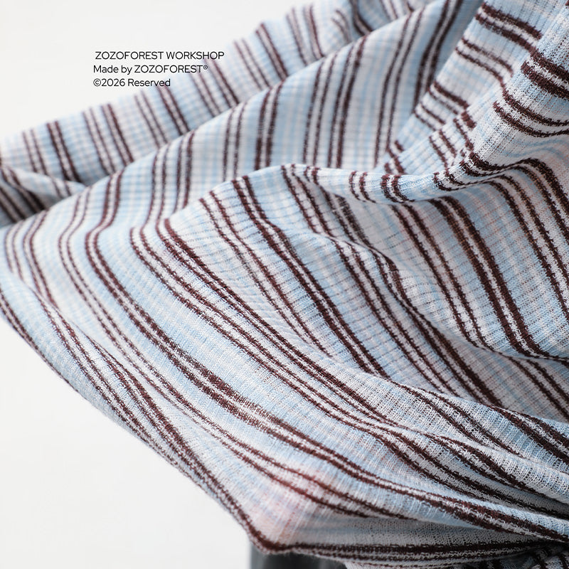 Textured Stripe Overshirt