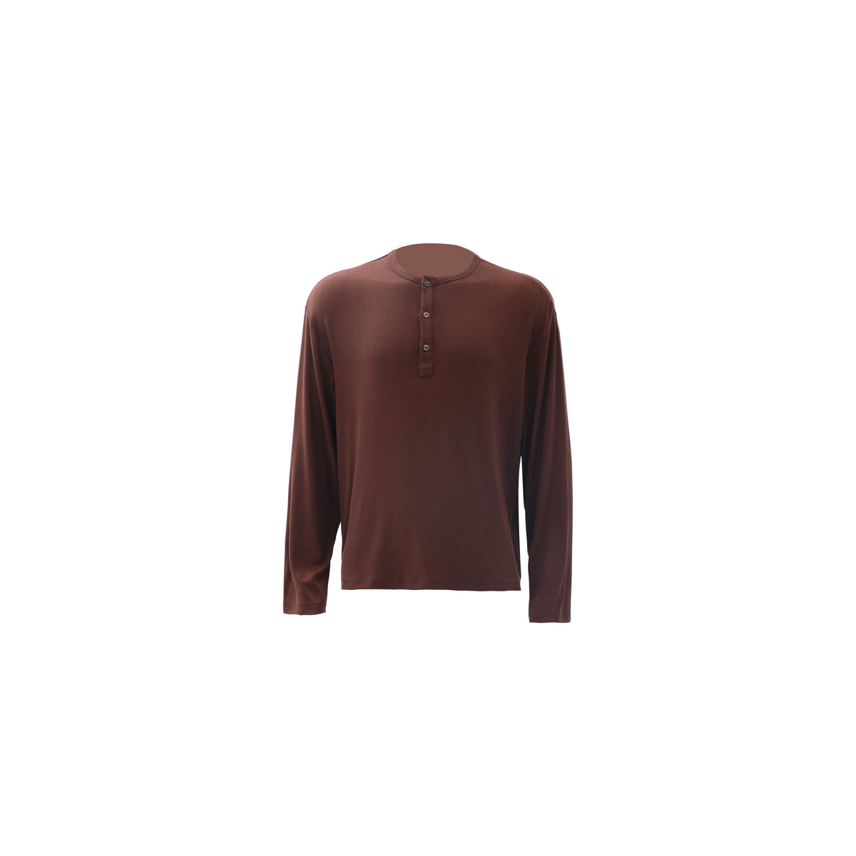 Draped Henley Sweatshirt