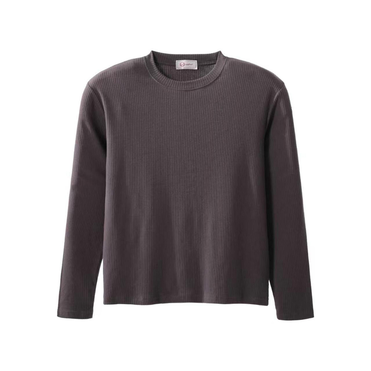 Textured Rib Long Sleeve Tee