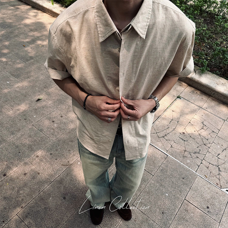 Resort Linen Convertible Shirt