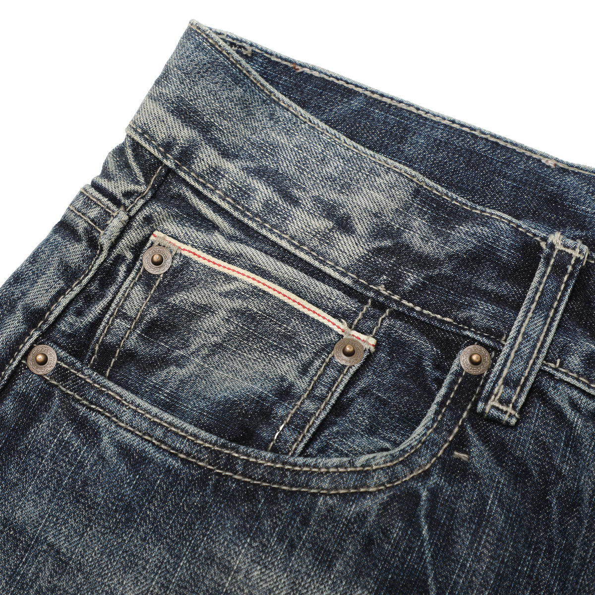 Liquid Metal Wide-Leg Jeans