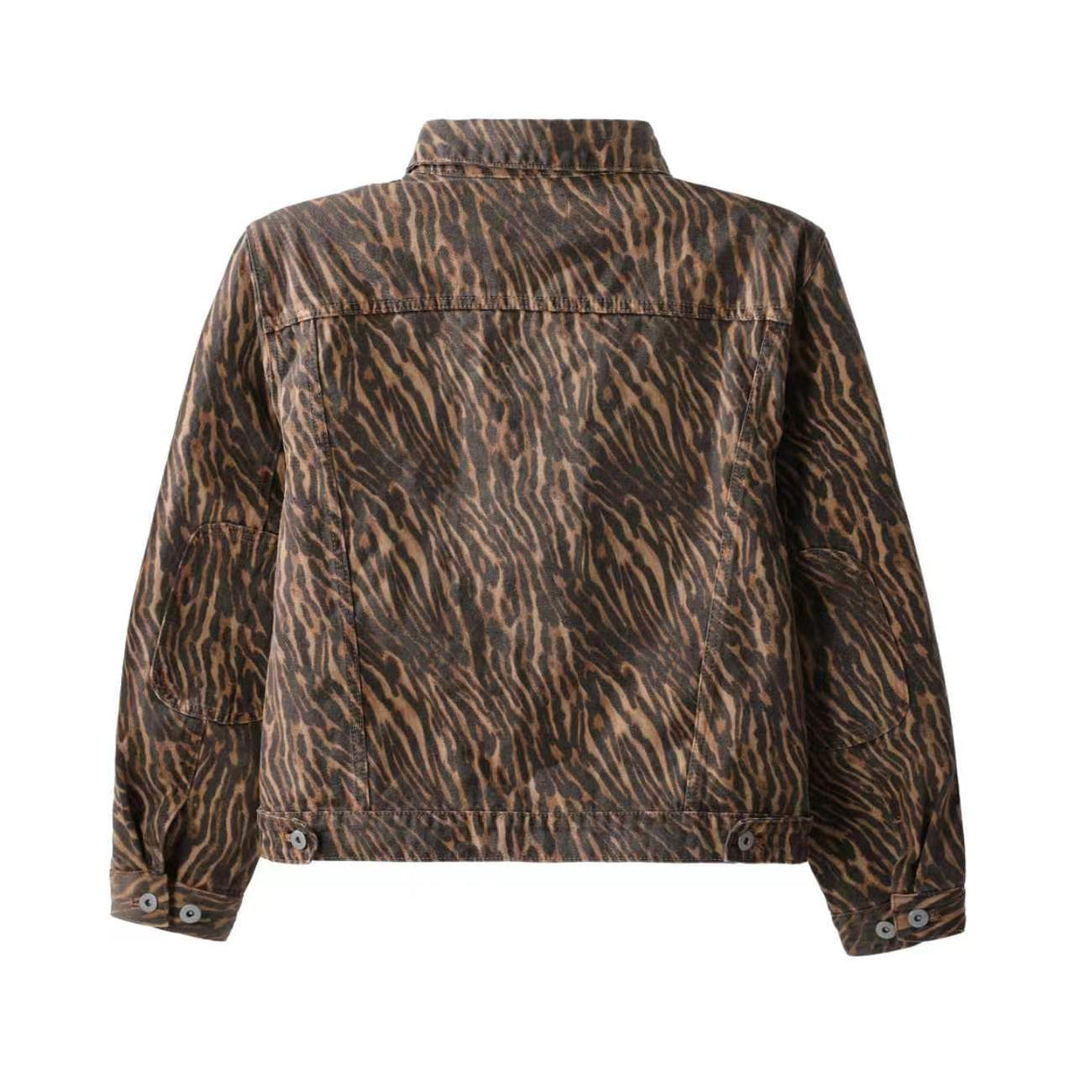 Beast Print Denim Trucker Jacket