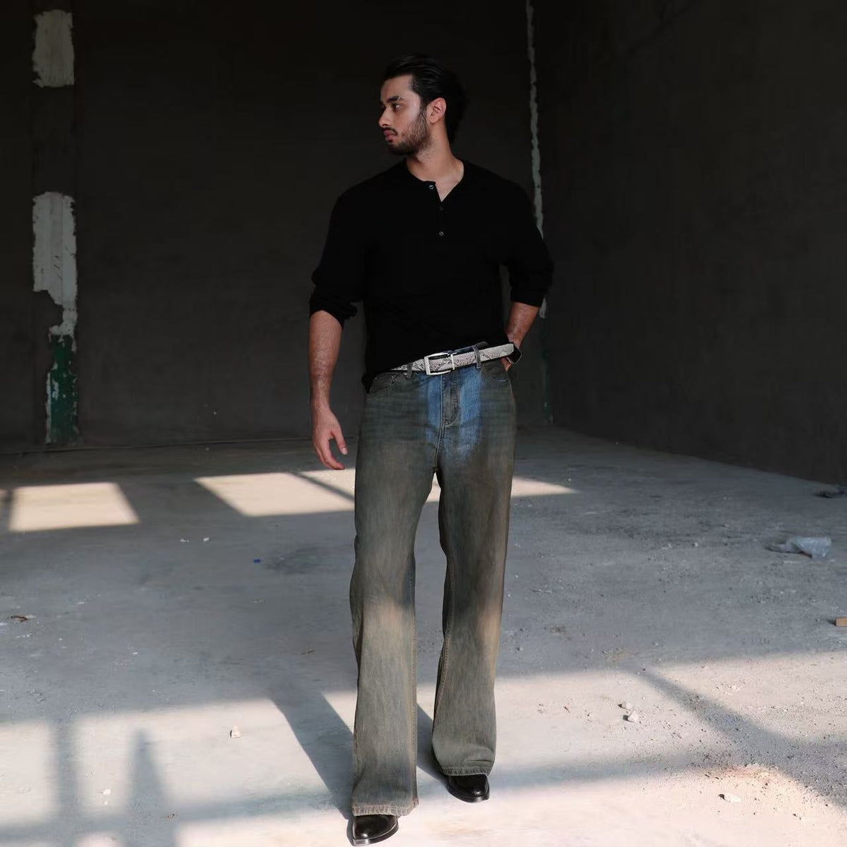Oil Wash Vintage Jeans