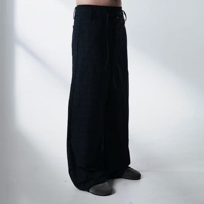 Shadow Check Relaxed Trousers