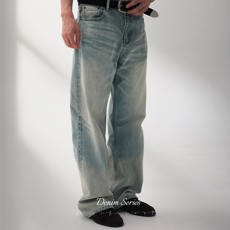 Cream Nevada Washed Jeans