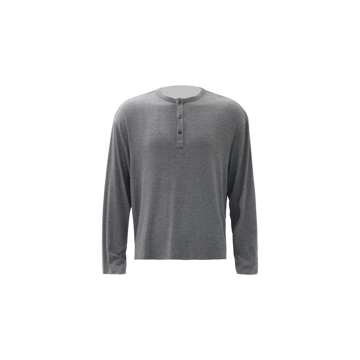 Draped Henley Sweatshirt