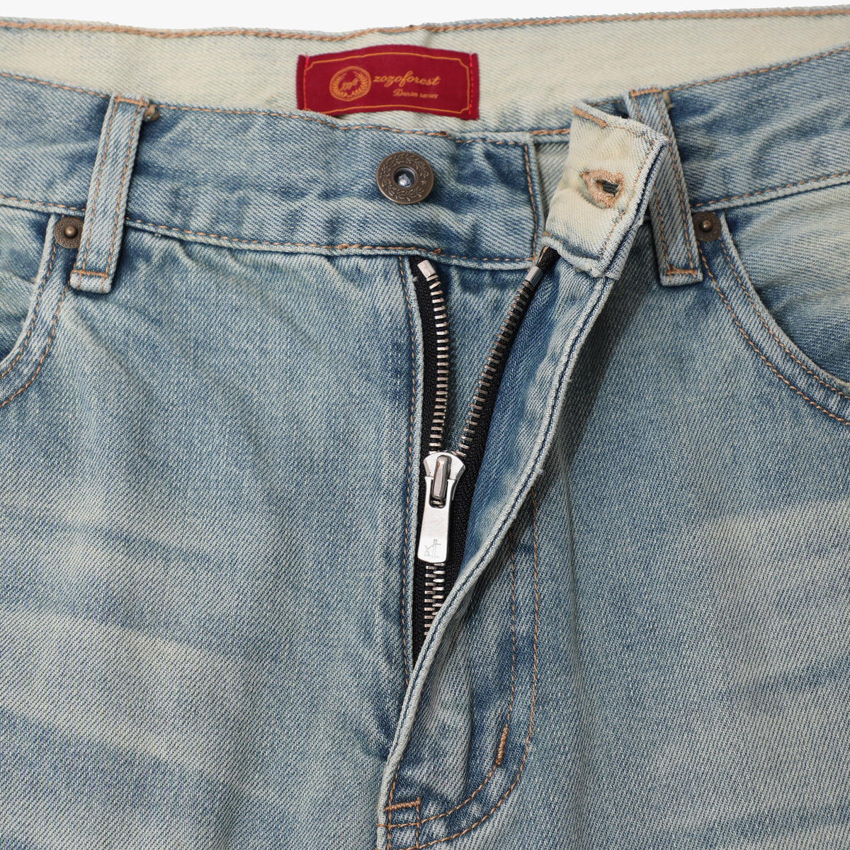 Cream Nevada Washed Jeans