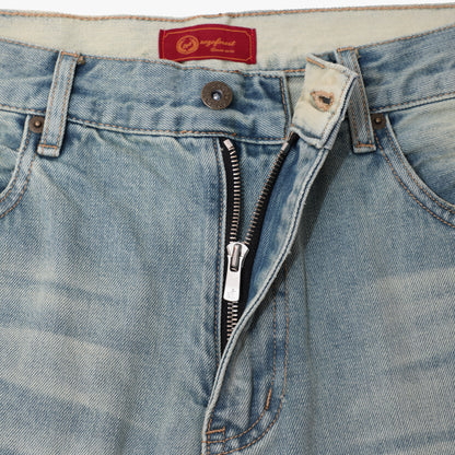 Cream Nevada Washed Jeans
